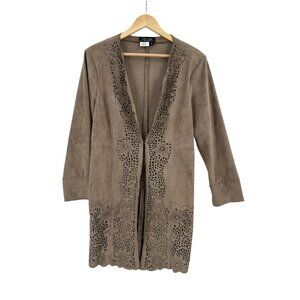 City Girl‎ Nancy Bolen Cardigan Womens  M Cowboy Western Boho Chic Bohowestern